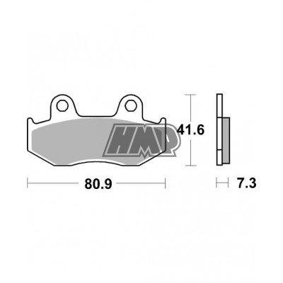 Pastilhas travão HONDA NES 125 / 150 / NHX 110 / CH 250 / LEAD 100 / PGO T-REX 3 50 / 104HF - SBS